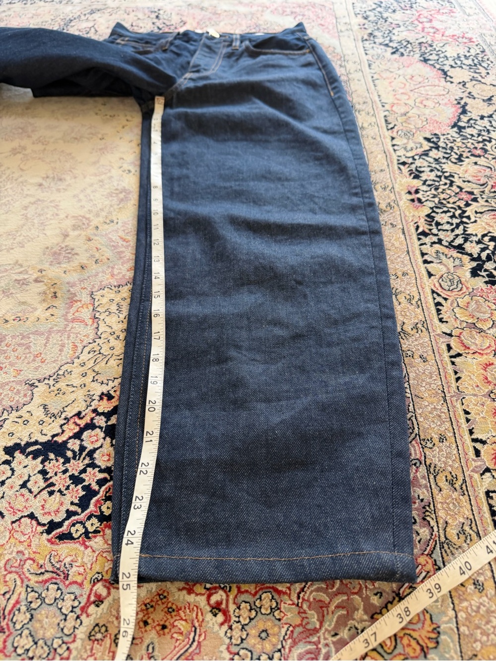 FRAME Le Italien Barrel Jeans Rinse Dark Wash Cotton Denim Size 26 - Picture 11 of 12